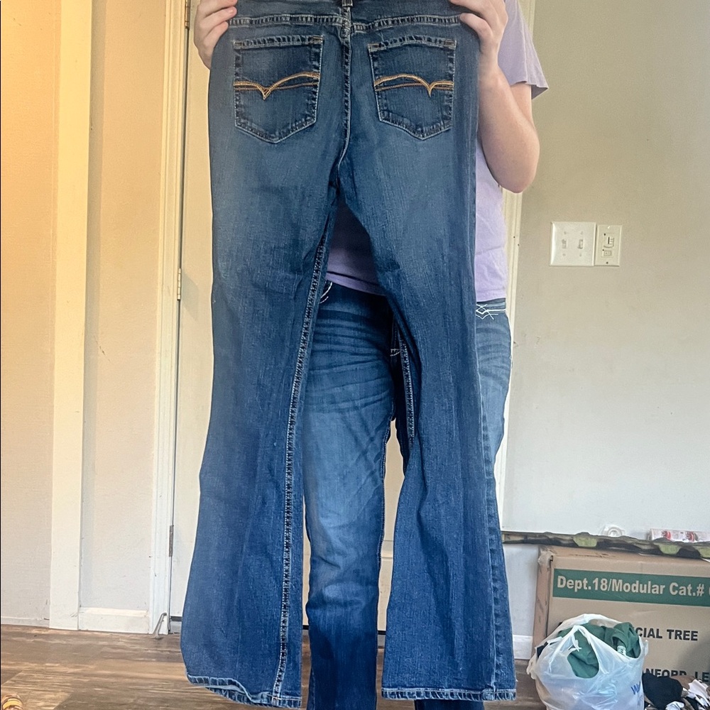 NOBO Dark Blue Flare Jeans